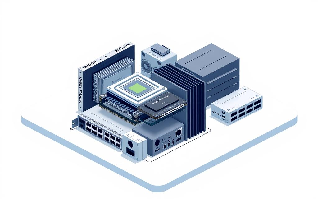 Computer system components diagram